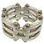 Autre Marque Bague Tiffany Vintage Gate Argenté Doré - vue 4