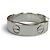 Bague Anneau Cartier en Or Blanc et Saphir Doré - vue 3