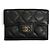 Chanel Matelassé Timeless Classic Small Flap Wallet Schwarz