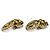 Orecchini a clip Gucci GG Marmont Lion Head D'oro - vista 3