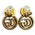 Orecchini a clip Gucci GG Marmont Lion Head D'oro - vista 4