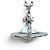 Collana Vivienne Westwood Orb Small Howlite Argento Bianco
