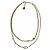 Collar doble Christian Dior DIOR Petit CD Dorado - vista 3