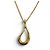 Autre Marque Collier pendentif Tiffany Open Teardrop Doré - vue 4