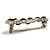Spilla Chanel B23P No.5 Coco Mark con motivo a catena e strass Nero D'oro - vista 4
