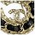 Spilla Chanel B23P No.5 Coco Mark con motivo a catena e strass Nero D'oro - vista 6