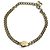 Chanel B22S Strass Coco Mark Eco Pearl Choker Halskette Weiß Golden - Ansicht 4