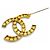Spilla strass Chanel P22A Médie d'Art Collection D'oro - vista 5