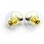 Orecchini Chanel B24 Coco Mark Eco Pearl Black Line Nero D'oro - vista 3