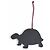 Hermès Petit H GM Red Navy Leather Turtle Bag Charm Rosso Blu navy - vista 4