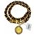 Chanel Vintage Kettengürtel mit Metall-Logo Schwarz Golden