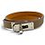 Hermès Bracciale Hermes Mini Kelly Double Tour in pelle Etoupe Gray Taupe
