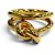 Céline Anillo de Doble Banda Knot en Oro Celine Dorado