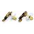 Boucles d'oreilles puces Chanel A24K Metal Coco Mark Doré - vue 3