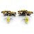 Boucles d'oreilles puces Chanel A24K Metal Coco Mark Doré - vue 4