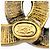 Boucles d'oreilles puces Chanel A24K Metal Coco Mark Doré - vue 7