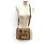Mini mala tote Freya em pele com padrão Nova Check Burberry Marrom Bege - vista 2