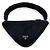 Prada Tasche aus blauem Frottee mit Dreiecks-Logo Marineblau - Ansicht 2