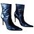 Casadei Botines de Piel Negro Punta Afilada
