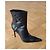 Casadei Botines de Piel Negro Punta Afilada - vista 3