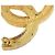 Broche Chanel Coco Mark avec strass Doré - vue 5