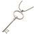 Autre Marque Tiffany & Co. Oval Key Halskette aus Sterlingsilber
