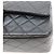 Bolso de hombro Chanel de piel de cordero acolchada negra Negro - vista 7
