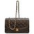 Borsa a tracolla Chanel A01165 Diana 25 in pelle d'agnello nera Nero