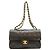 Borsa a tracolla Chanel in pelle d'agnello matelassé nera Nero