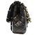 Timeless Borsa a tracolla Small Flap Chanel AS4459 in tweed nero e pelle di vitello - vista 2