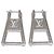 Orecchini a lobo Louis Vuitton MP3016 Silver Zip Argento