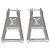 Orecchini a lobo Louis Vuitton MP3016 Silver Zip Argento - vista 6