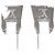 Orecchini a lobo Louis Vuitton MP3016 Silver Zip Argento - vista 7
