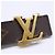 Cintura reversibile Monogram Louis Vuitton Marrone - vista 5