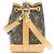 Bolsa de Ombro Louis Vuitton Monogram Nano Noe Marrom - vista 2