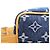 Neceser Louis Vuitton Monogram Denim Flower Locker Azul oscuro - vista 8