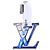 Louis Vuitton Bijou Sac LV Prism Keychain Silvery Blue