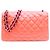 Chanel Schultertasche aus rotem Lammleder - Ansicht 3