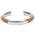 Hermès Bracelete de Couro e Metal Hermes Marrom Prata - vista 2