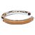 Hermès Bracelete de Couro e Metal Hermes Marrom Prata - vista 3