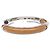 Hermès Bracelete de Couro e Metal Hermes Marrom Prata - vista 5