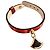 Bulgari Bracciale Bvlgari B.zero1 in pelle rossa con ciondolo in smalto nero Rosso - vista 2