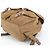 Prada Tessuto Nylon Triangle Logo Leather Backpack Brown - view 4