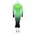 Autre Marque AGR Vestido Midi de Punto Ombré Negro Verde - vista 5