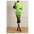 Autre Marque AGR Vestido Midi de Punto Ombré Negro Verde - vista 7