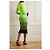 Autre Marque AGR Vestido Midi de Punto Ombré Negro Verde - vista 8