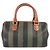Fendi Pequin Vintage Pecan Mini Boston Handtasche Braun Khaki - Ansicht 3
