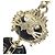 Chanel 22P Lion Camellia Logo Metal Charm Nero D'oro - vista 2