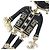 Chanel 22P Lion Camellia Logo Metal Charm Nero D'oro - vista 3
