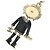 Chanel 22P Lion Camellia Logo Metal Charm Nero D'oro - vista 6